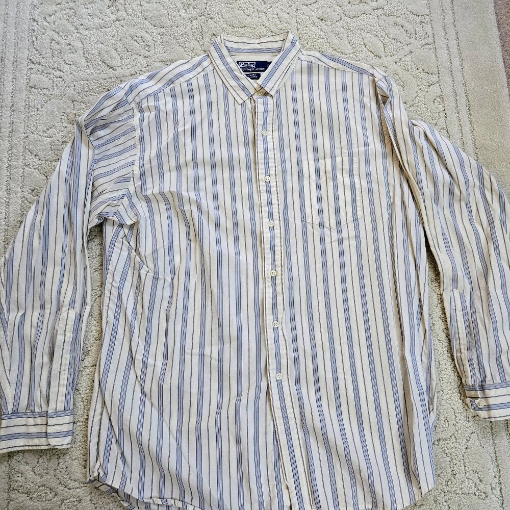 POLO By Ralph Lauren CORWIN Mens Casual Dress Shirt SzL